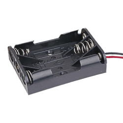 PORTAPILAS 3xR3 AAA  4 5V  CON CABLES