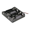 PORTAPILAS 4xR6 PLANO  6V  CON CABLES