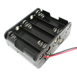PORTAPILAS 10 PILAS R6 CON CABLES