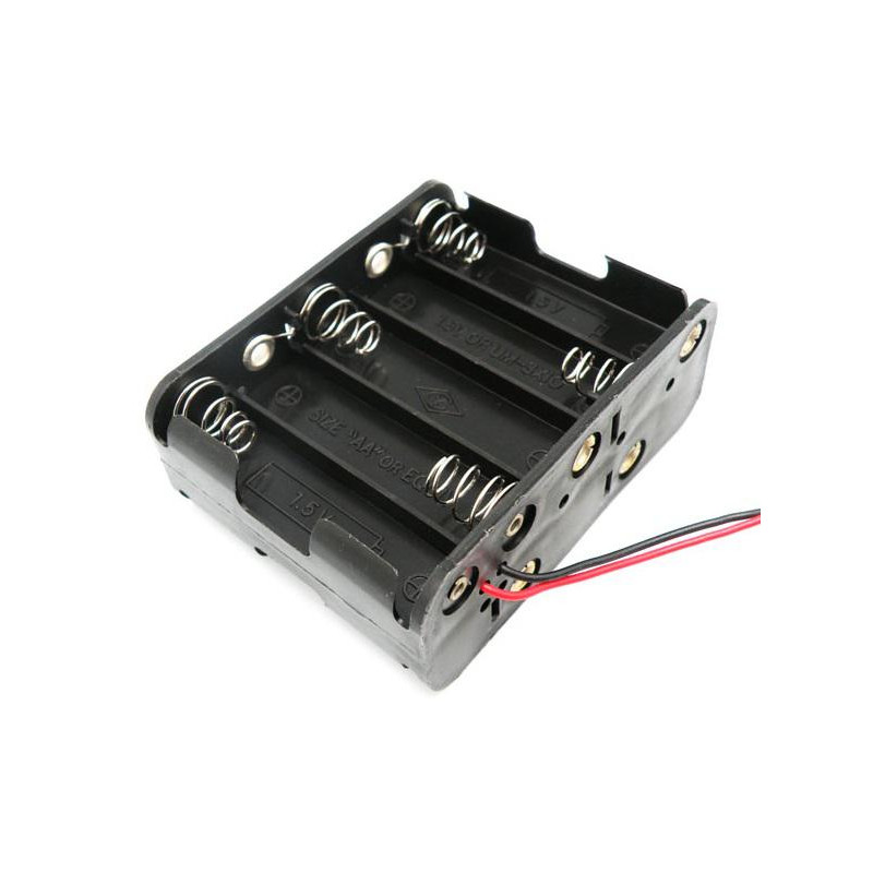 PORTAPILAS 10 PILAS R6 CON CABLES PORTAPILAS 10 PILAS R6 CON CABLES