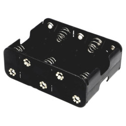 PORTAPILAS 10 PILAS R6 CON CABLES