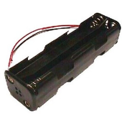 PORTAPILAS 8xR6 ALARGADO  12V 