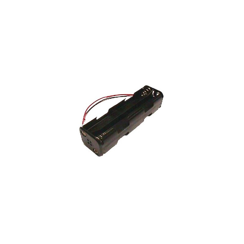 PORTAPILAS 8xR6 ALARGADO  12V 