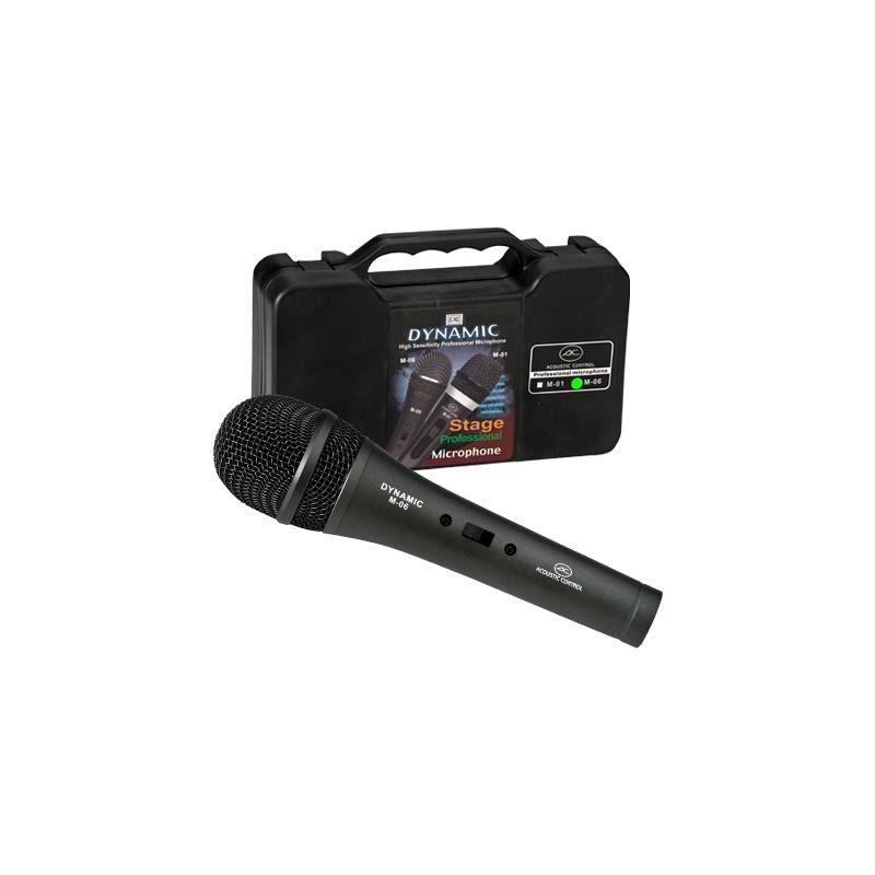 MICROFONO DINAMICO M06KS CON CABLE 5 METROS