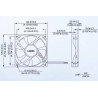 VENTILADOR FRICCION 24VDC 0 24A 120x120x25mm