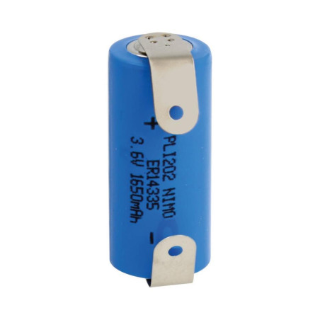PILA DE LITIO ER14335 3 6V 1650mAh CON TERMINALES