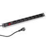 REGLETA MULTIPLE 8 ENCHUFES CON PROTECCION