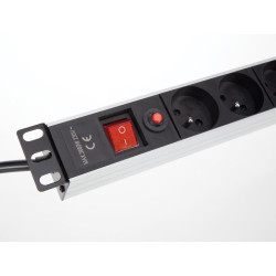 REGLETA MULTIPLE 8 ENCHUFES CON PROTECCION
