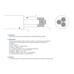 MANGUERA ELECTRICA RV-K 0 6/1KV 3G1 5mm 