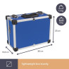MALETIN ALUMINIO AZUL 320X230X150MM 11 4L 