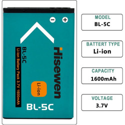 BATERIA RECARGABLE BL-5C 3 7V LI-ION