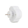 ADAPTADOR DE CORRIENTE CON 2 TOMAS  E INTERRUPTOR 