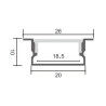 PERFIL DE EMPOTRAR MODELO HIEG 2M