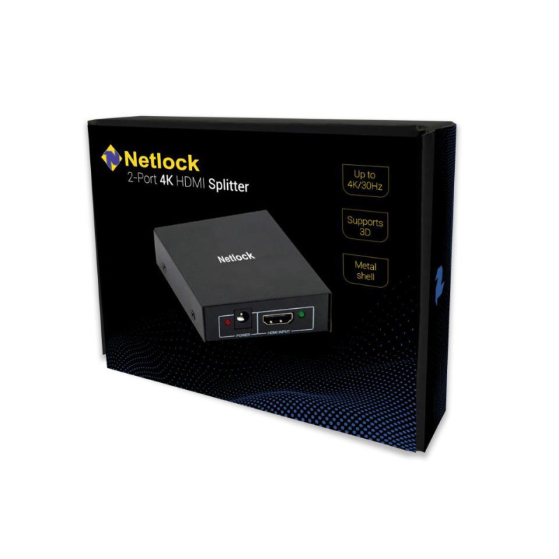 SPLITTER HDMI 1 ENTRADA 2 SALIDAS NETLOCK