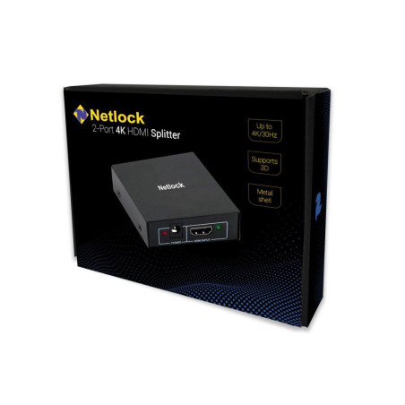 SPLITTER HDMI 1 ENTRADA 2 SALIDAS NETLOCK