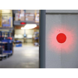 LAMPARA LED ROJA 12VDC ESTROBOSCOPICA 10X11X9MM