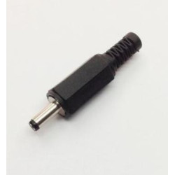 CONECTOR JACK ALIMENTACION 1X3 8X9 5MM NEGRO