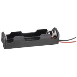 PORTAPILAS 1xR6 AA  1 5V  CON CABLES