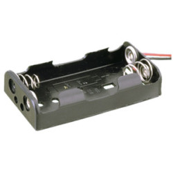 PORTAPILAS 2xR6 AA  3V  CON CABLES