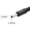 CONECTOR JACK ALIMENTACION 1 35x3 5mm LARGO 9MM