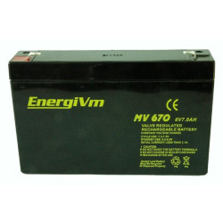 BATERIA 6V 7A PLOMO AGM 151X34X100mm F1