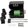 CONECTOR DB9 MACHO CON CARCASA CONEXION TORNILLO