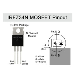 TRANSISTOR IRFZ34 ENCAPSULADO TO220