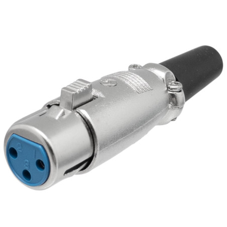 CONECTOR DE MICROFONO HEMBRA AEREO 3 PINES