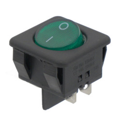 INTERRUPTOR BASCUILANTE LUMINOSO 250V TECLA VERDE