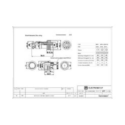 CONECTOR M12 MACHO HEMBRA GX12-3