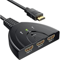 SWITCH DE HDMI CON 3 ENTRADAS Y UNA SALIDA 