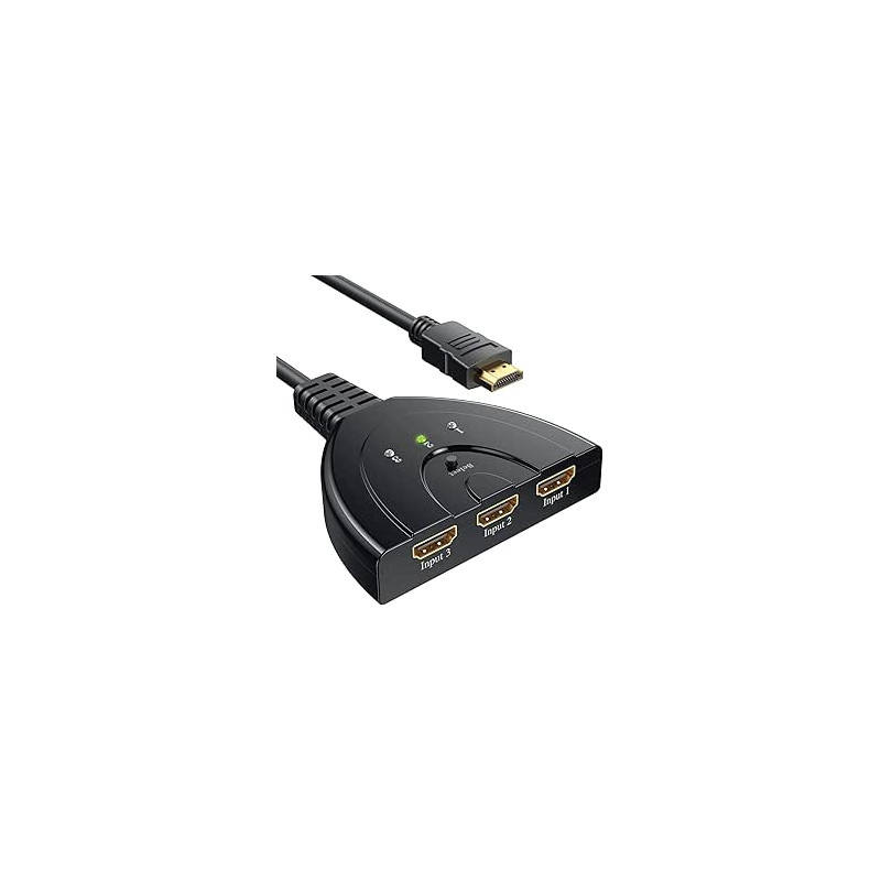 SWITCH DE HDMI CON 3 ENTRADAS Y UNA SALIDA 