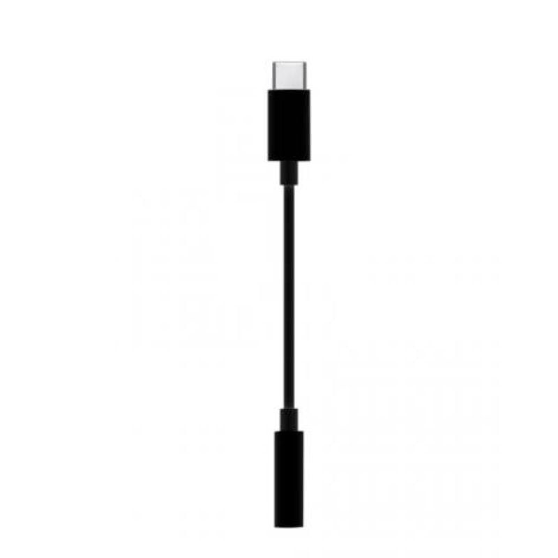 ADAPTADOR USB C A MINI JACK 3 5MM HEMBRA 15CM NEGR