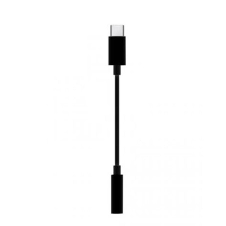 ADAPTADOR USB C A MINI JACK 3 5MM HEMBRA 15CM NEGR