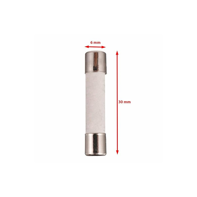 FUSIBLE CERAMICO 6X30MM INDICAR AMPERAJE 10-25-30A