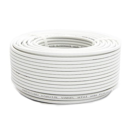 CABLE COAXIAL MINI DE 4mm DOBLE BLINDAJE
