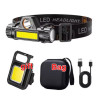 LINTERNA FRONTAL LED COB RECARGABLE USB