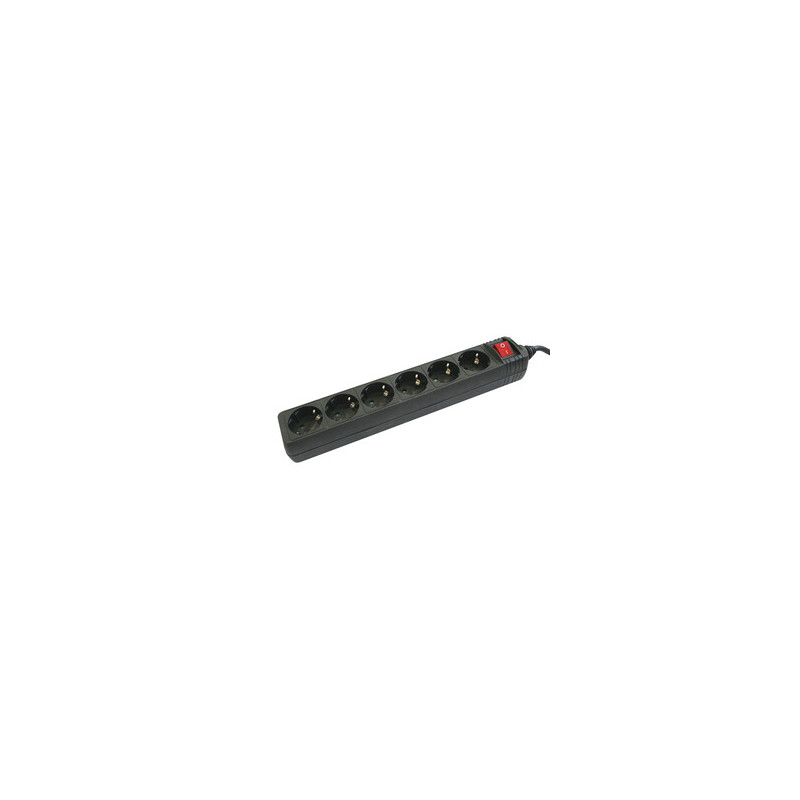 BASE DE ENCHUFE 6 TOMAS CABLE 1 5 M INTERRUP NEGR BASE DE ENCHUFE 6 TOMAS CABLE 1 5 M INTERRUP NEGR