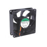 VENTILADOR 80X80X25MM 3 HILOS DC24V 33DBA