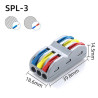 CONECTOR RAPIDO 3 VIAS 32A 4MM TRICOLOR SPL-3