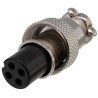 CONECTOR GX12 HEMBRA AEREA 4 PINES ROSCA