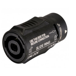 CONECTOR SPEAKON 4 POLOS DOBLE HEMBRA AEREA