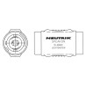 CONECTOR SPEAKON 4 POLOS DOBLE HEMBRA AEREA