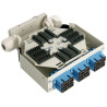 CAJA FIBRA OPTICA CARRIL DIN 12 PTOS 