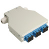 CAJA FIBRA OPTICA CARRIL DIN 12 PTOS 