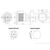 INTERRUPTOR ANTIVANDALICO METAL OFF-ON SPDT