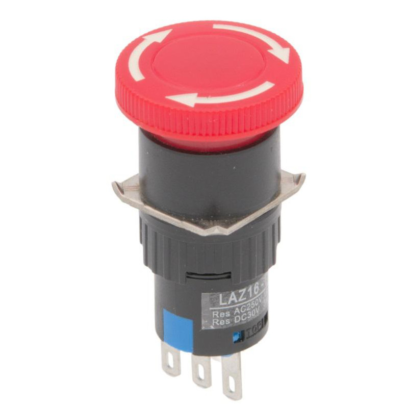 SETA DE EMERGENCIA Ø ROSCA 16mm NO NC SETA DE EMERGENCIA Ø ROSCA 16mm NO NC