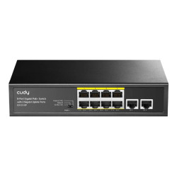 SWITCH ETHERNET GIGABIT 8 PTOS POE   2 UPLINK