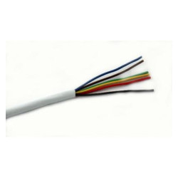 CABLE GRIS FLEXIBLE 6X0 25MM APANTALLADO