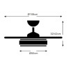 VENTILADOR MODELO STELLA-L 30W BLANCO